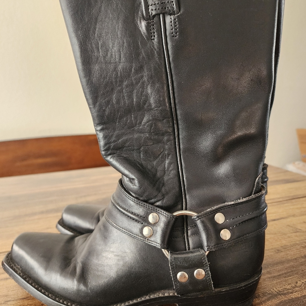 Mezcalero Black  Boots Cowgirl Sz 38 8 Leather